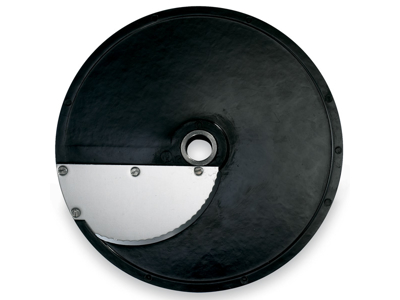 Slicing disc with 1 curved corrugated blade 2 mm