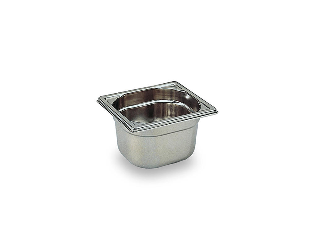 Stainless steel canteen / gastro tray 1/6 GN