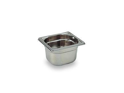 Stainless steel canteen / gastro tray 1/6 GN