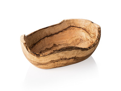 Bowl Natural Olive Wood 30x18x11cm