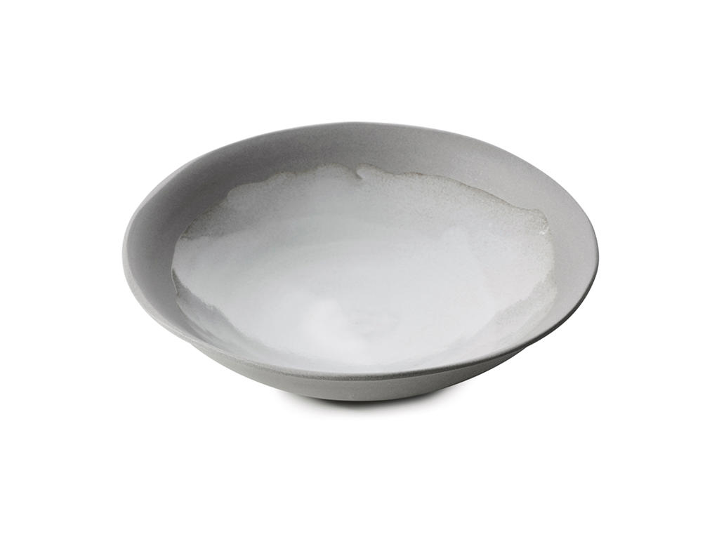 No.W Deep Plate Ø 24 cm White/Gray