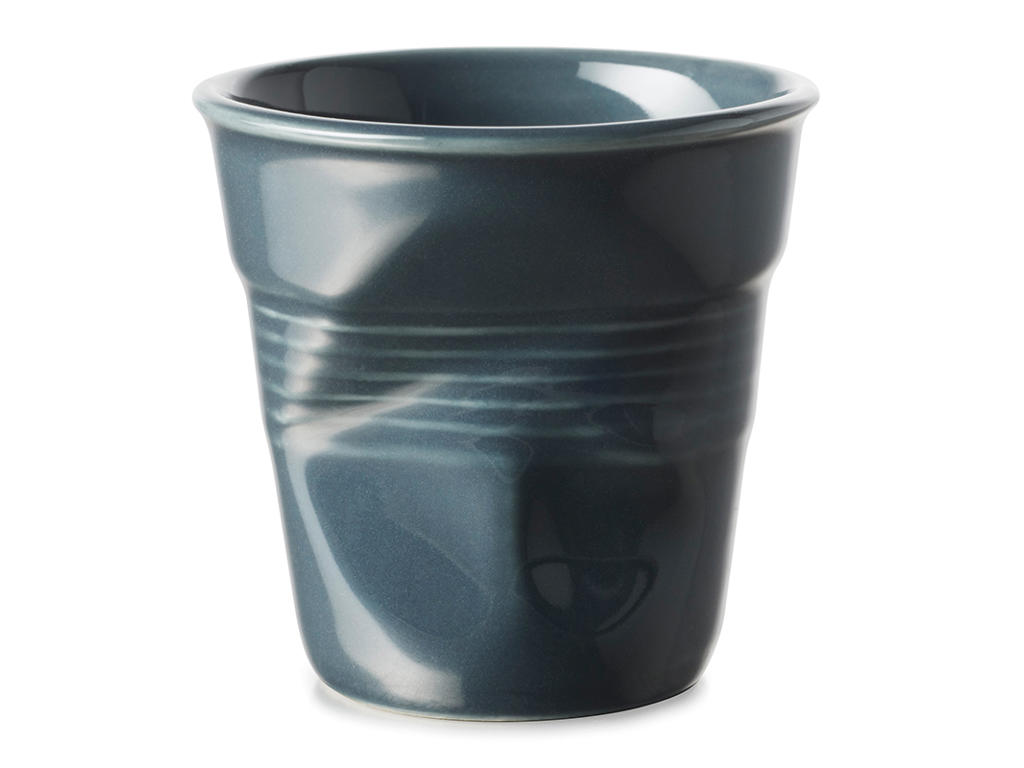 Cup Espresso 8 cl Graphite Gray Froisse