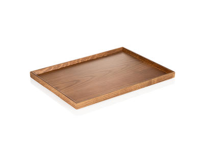 Tray Melamine Wood Non-slip 44x32x2 cm Li