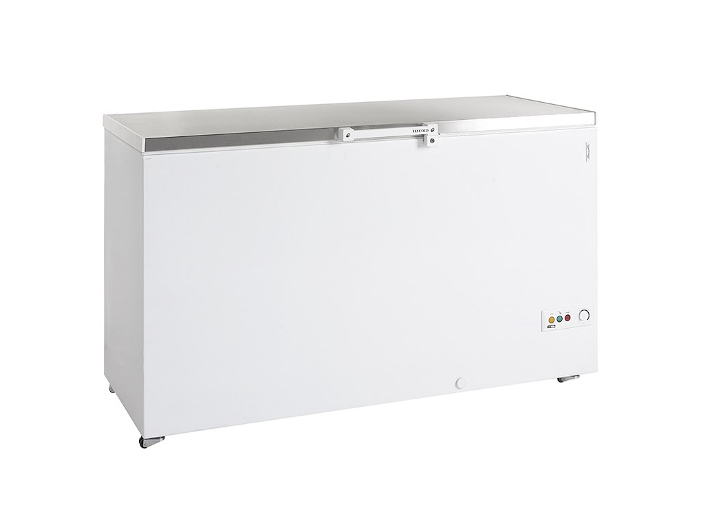 Chest freezer 454 ltr White/RF with wheels and lock