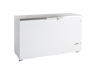 Chest freezer 454 ltr White/RF with wheels and lock