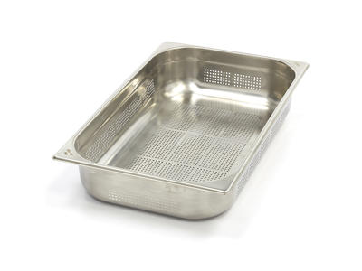 Perforated Canteen Container 1 / 1GN in Stainless Steel |100mm