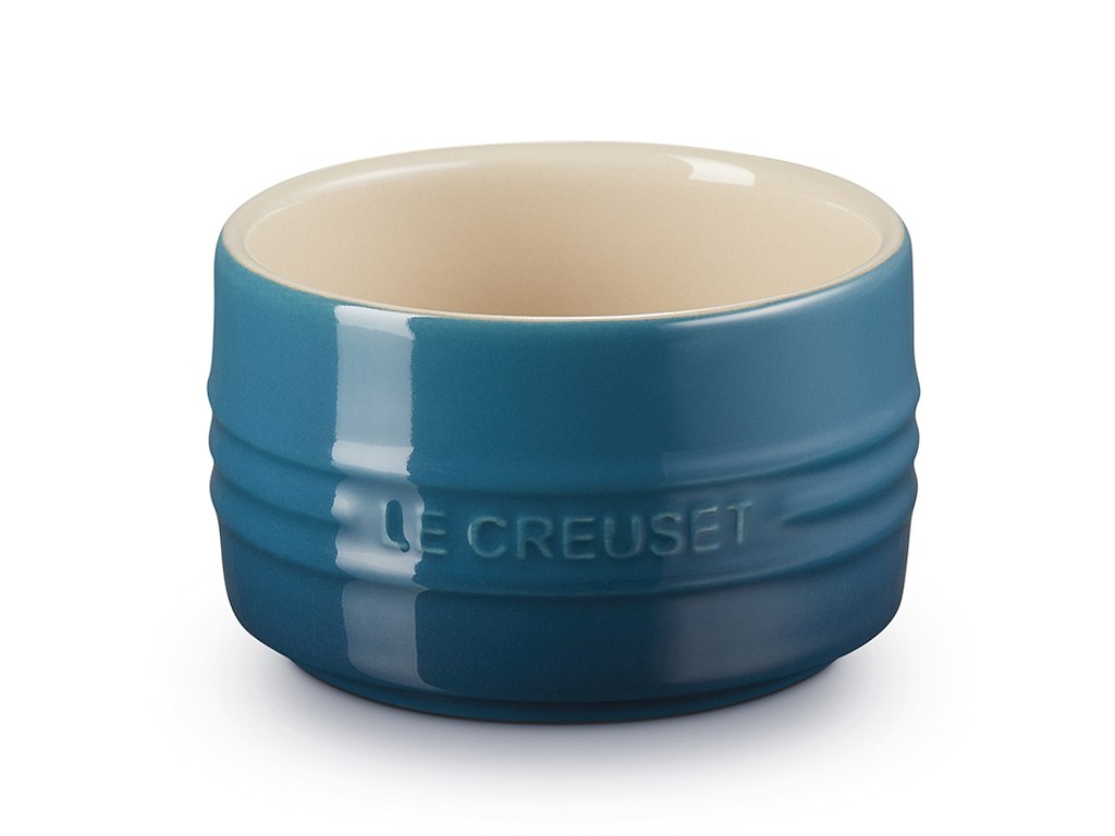 Deep Ceramic Ramekin Teal 9cm 200ml