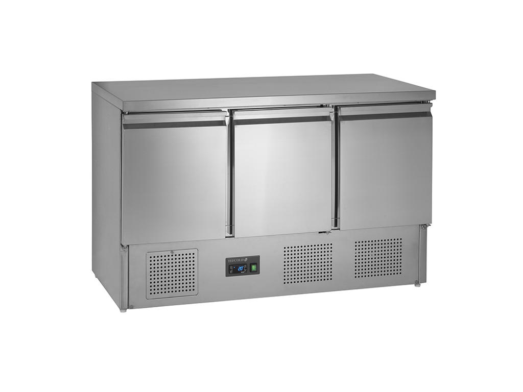 Refrigerated display case 3 doors compressor in bottom GN 1/1