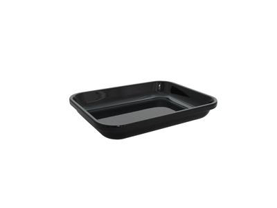 Butcher tray Black melamine 28x21x4.3 cm