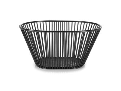 Bread basket Oval 32x24 cm Black metal Inspired By