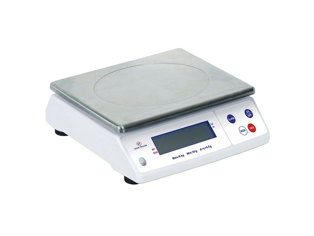 Professional scale 12 kg IP53 – precision 1 g, inox tray