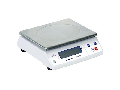 Professional scale 12 kg IP53 – precision 1 g, inox tray
