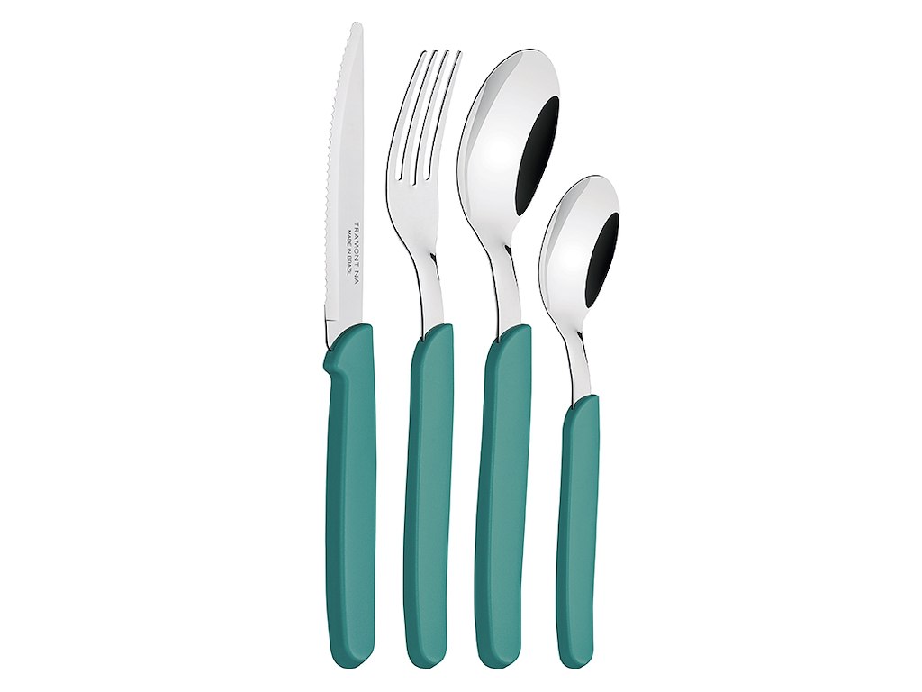 Cutlery set 24 pcs Carmel Turquoise