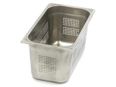 Perforated Canteen Container 2 / 3GN in Stainless Steel | 150mm