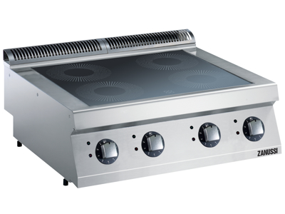 Induction cooking table 4 zones electric 800 mm 700