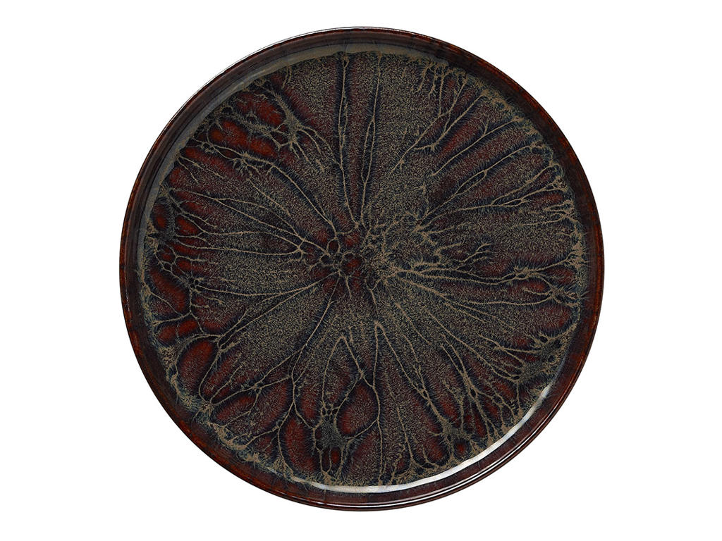 Plate - Stoneware - Brown - Ø28cm - 30mm - Dishwasher Safe - Stackable