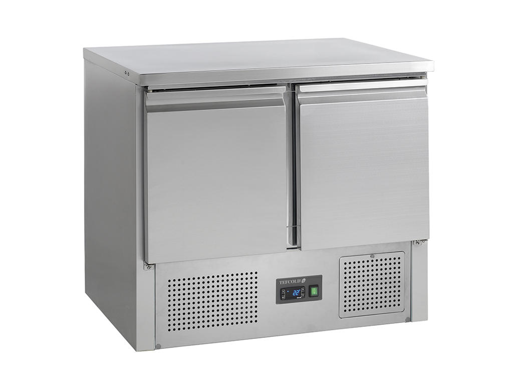 Refrigerated display case 2 doors compressor in bottom GN 1/1