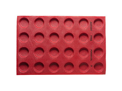 Baking mold Formasil 24 pieces round