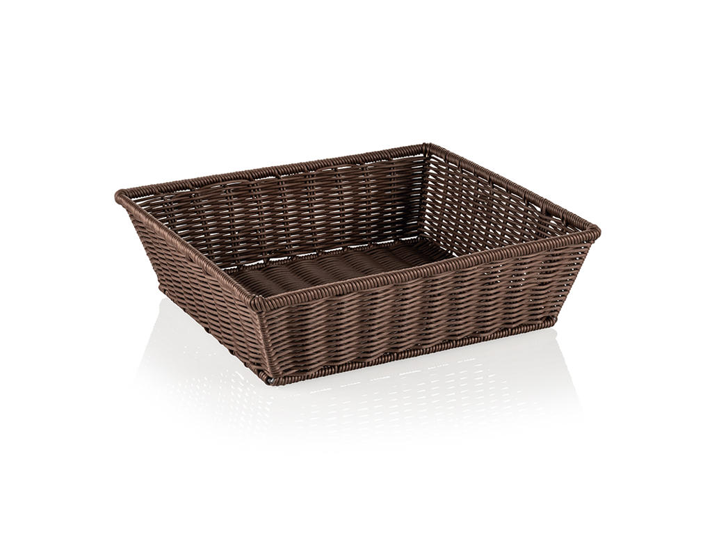 Basket Brown 2/3GN 35.5x32.5x10 cm Weaver P