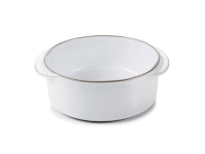 Pot w. lid Ø12cm White Caractere Culinaire