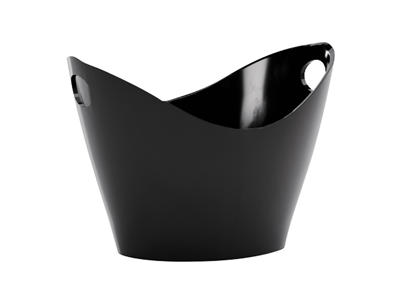 Champagne Bowl 4 ltr Black plastic