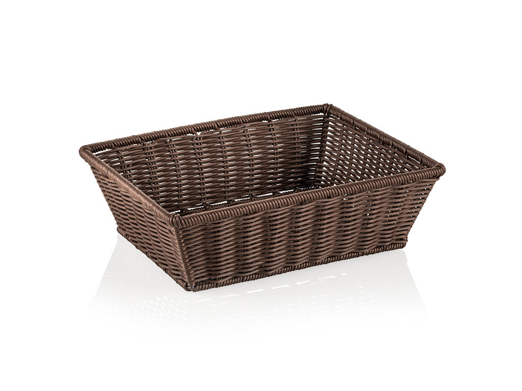 Basket Brown 1/2GN 32.5x26.5x10 cm Weaver P