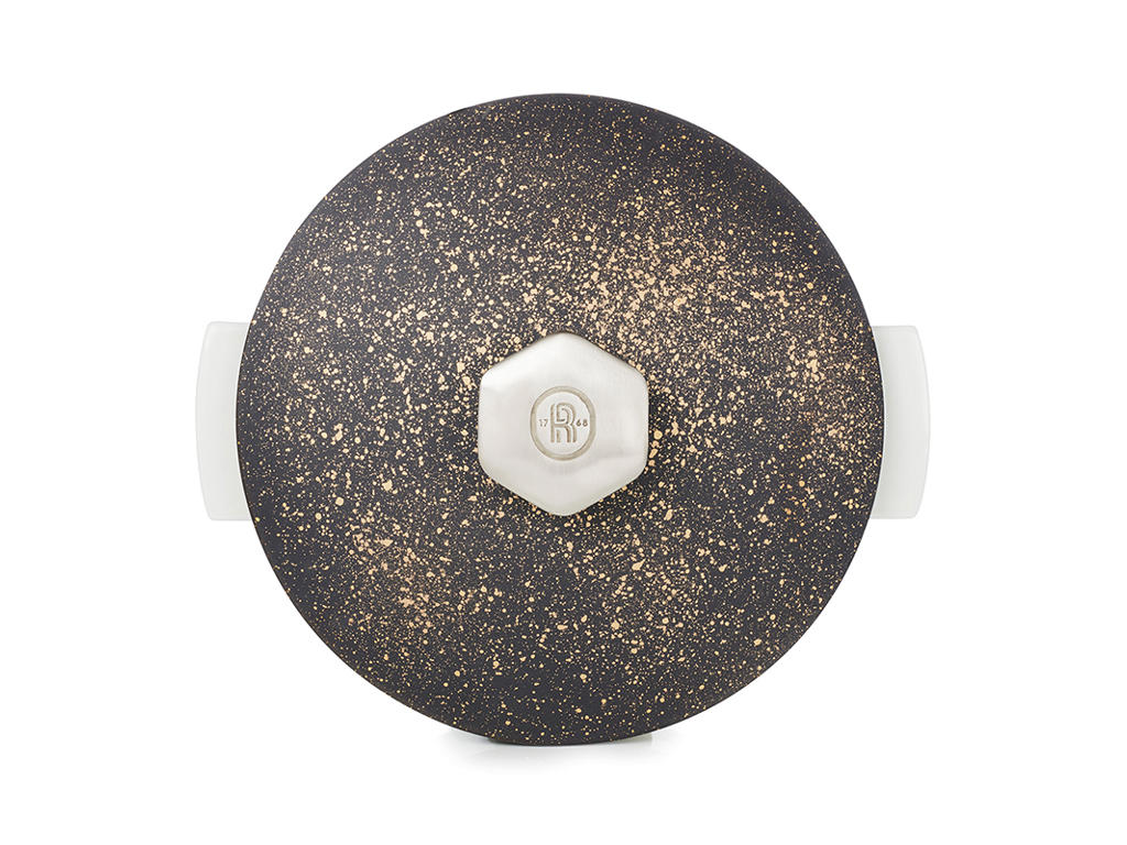 Lid for pot Ø26 cm Unglazed Black/Gold Revolution 2