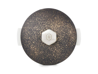 Lid for pot Ø26 cm Unglazed Black/Gold Revolution 2