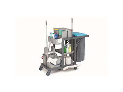 Cleaning cart with equipment CombiSteel