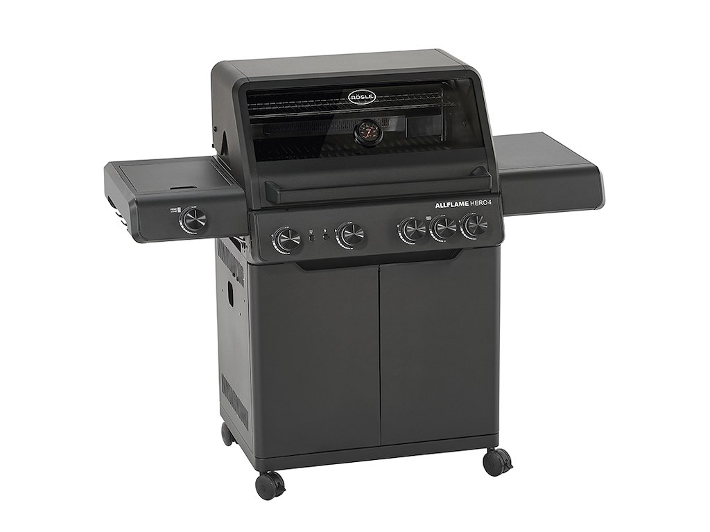 Gas Grill AllFlame Hero 4 21000 Watt Black