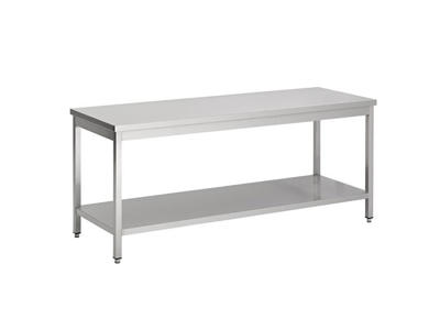 Table RF 1400x700x850 Smooth with shelf FLAT