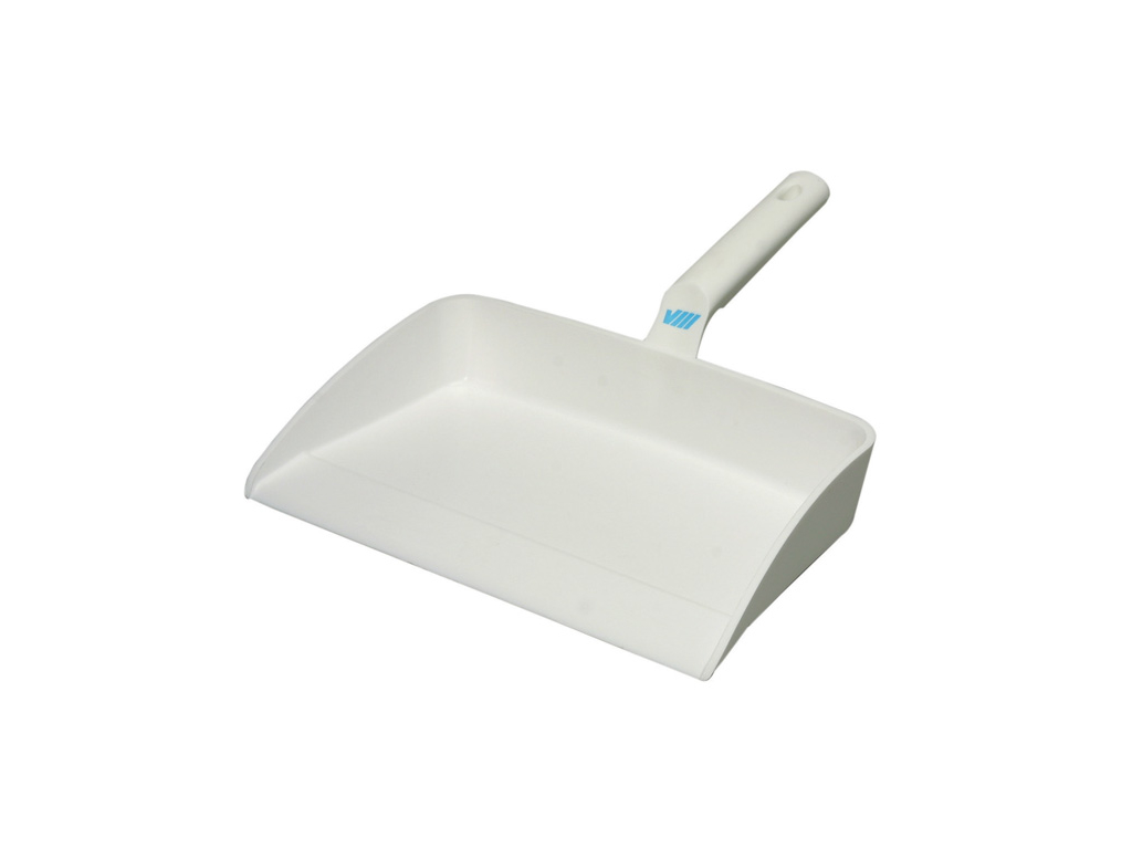Dustpan plastic, white, 29 cm wide