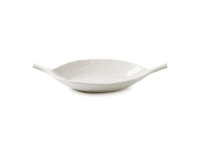 Bowl with 2 handles 33x20 cm White Yli