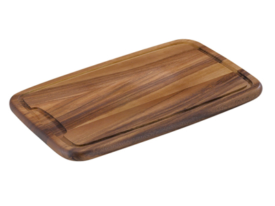 Cutting board 42x27 cm w/groove Acacia wood