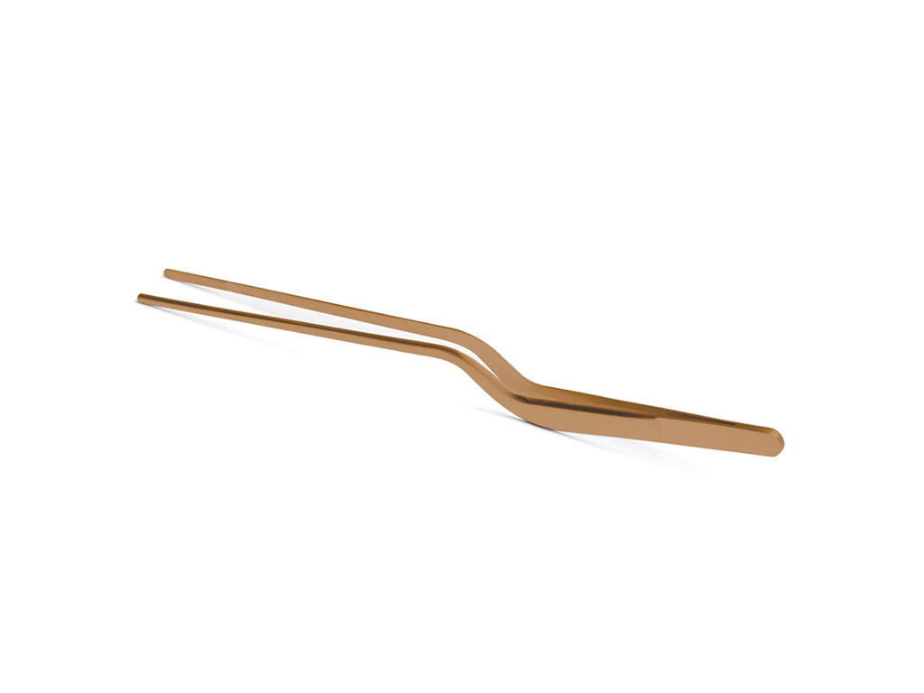 Tweezers with bend 14.5 cm Black Comas