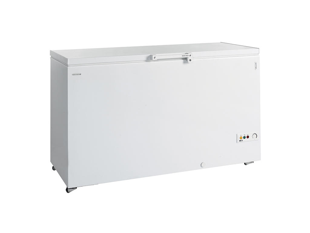 Chest freezer with wheels and lock 454 ltr. White