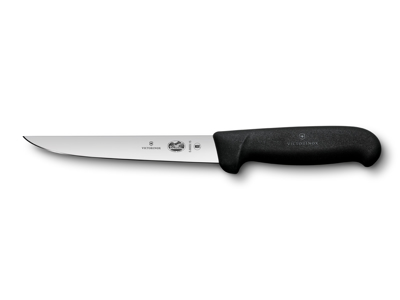 Deboner, 15 cm, Victorinox Fibrox, black, straight blade