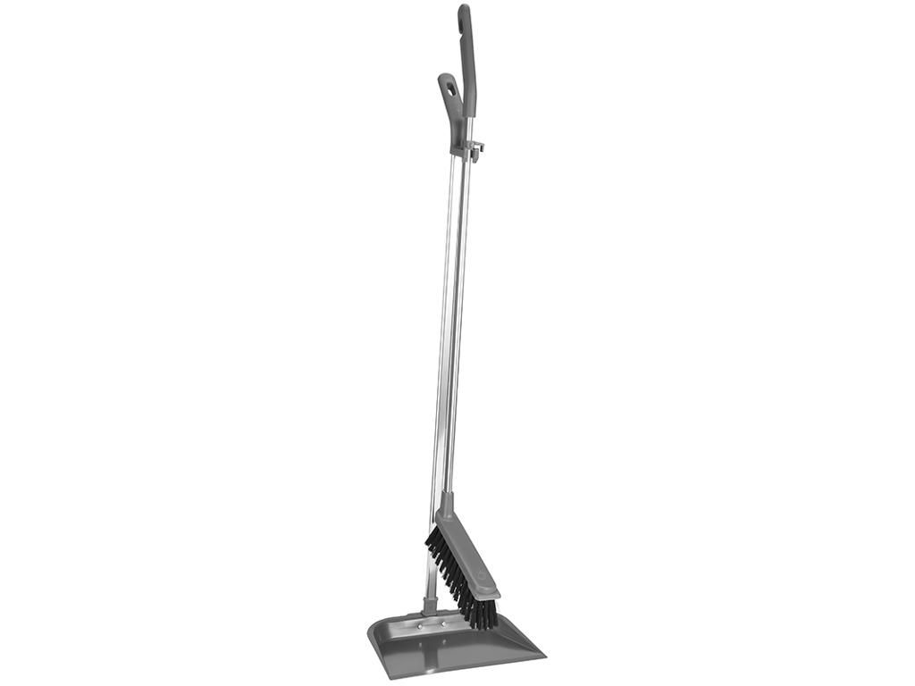 Broom set long handle DOVNE MAREN gray
