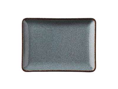 Plate rect 27x20 cm Pearl Blue