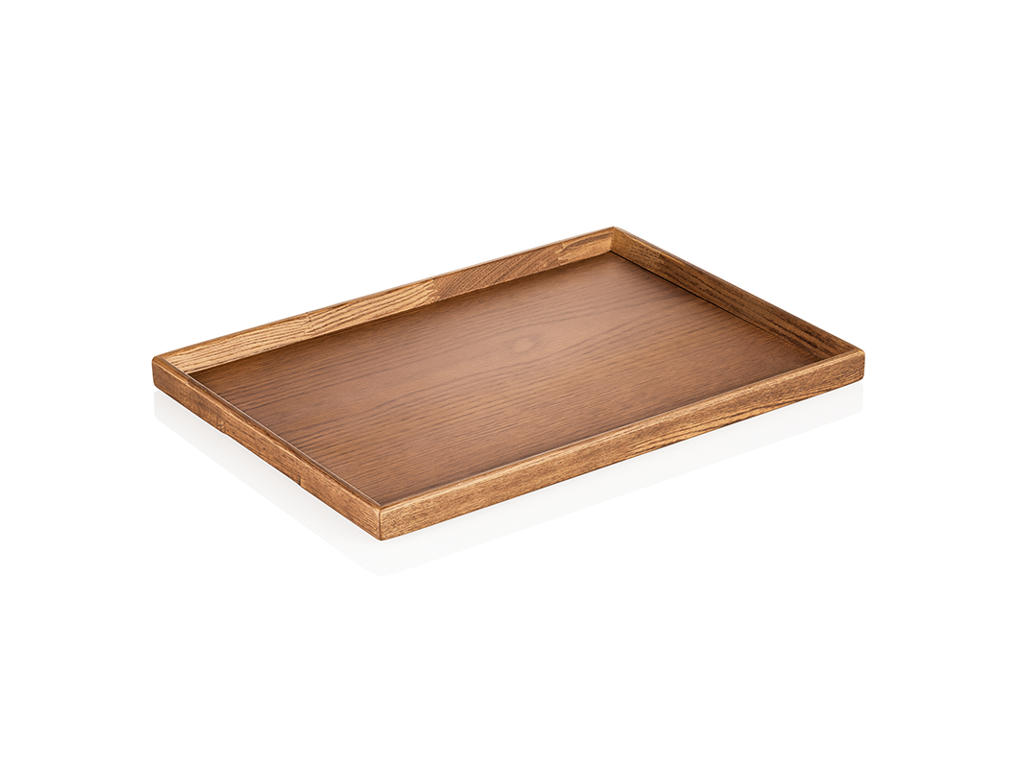 Tray Melamine Wood Non-slip 40x28x2 cm Li