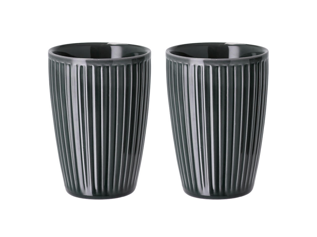 Thermal Mug Plissé 25 cl 8x12 cm 2 pcs. Midnight Blue