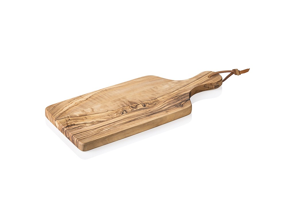 Cutting Board Olive Wood 27x13x2cm w/handle