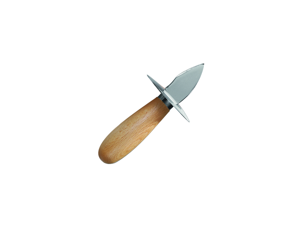 Oyster knife wooden handle