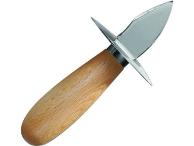 Oyster knife wooden handle