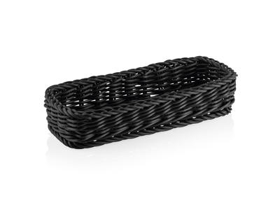 Cutlery basket Black 27x10x5 cm Weaver Pro