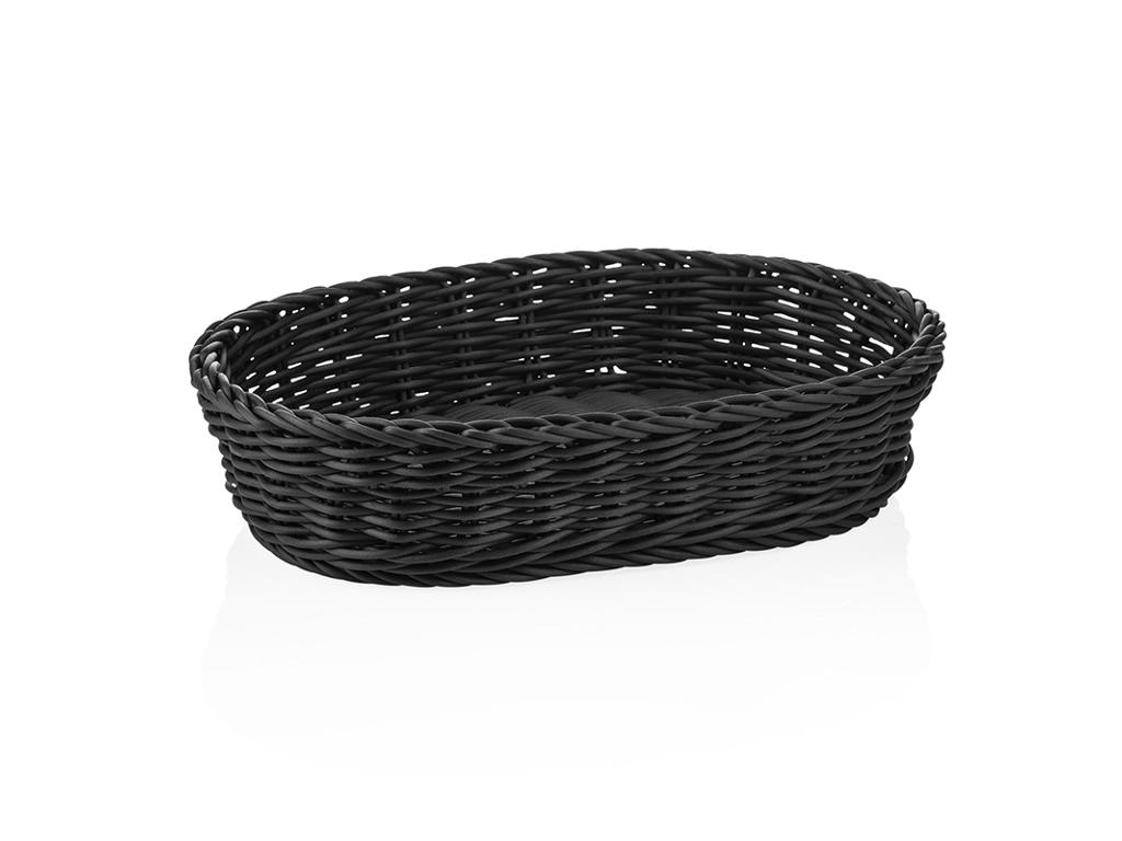 Bread Basket Black 32x23x7 cm Weaver Pro