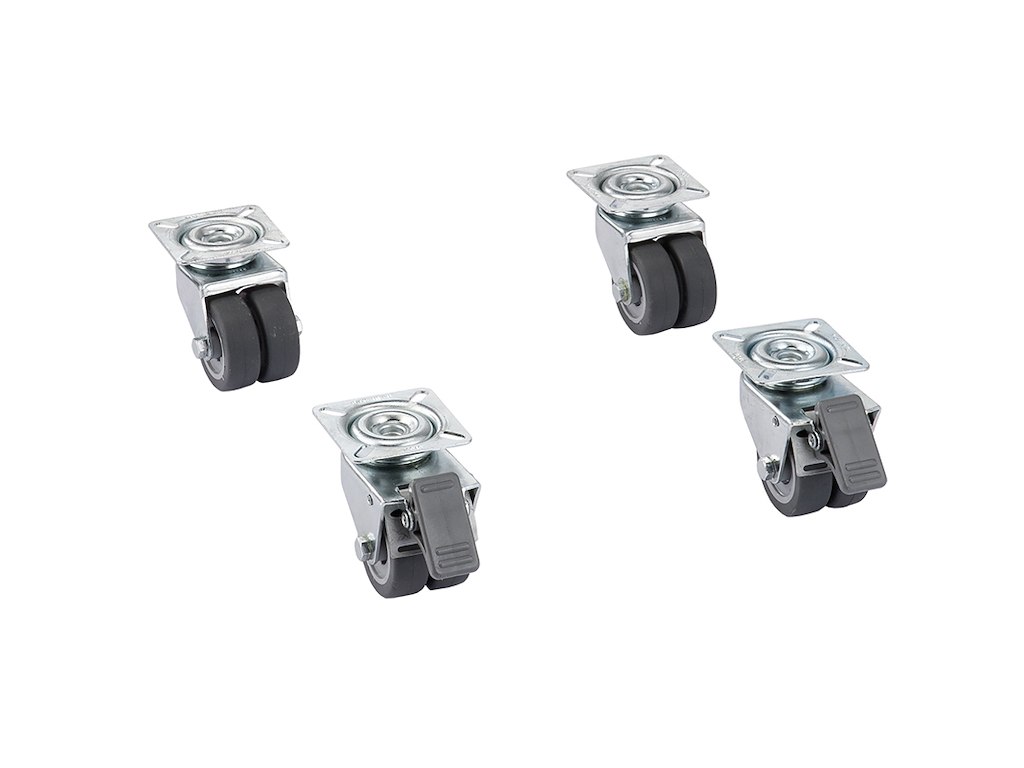 Wheels with 2 Brakes - Set of 4 - 0x0x0mm