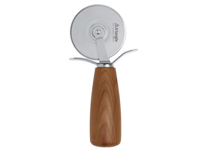 Pizza Cutter - Stainless Steel - Plum Wood - Ø7cm - 35x155x70mm