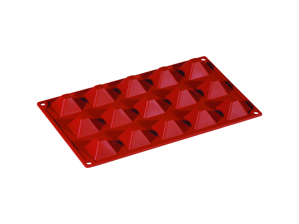 Baking mold Silicone 1/3 GN, 15 pyramids