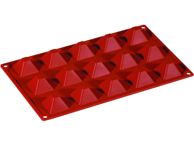 Baking mold Silicone 1/3 GN, 15 pyramids